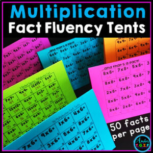 Multiplication Fact Fluency Tents