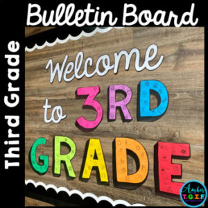 Back to School 3rd Grade Bulletin Board | Classroom Decor