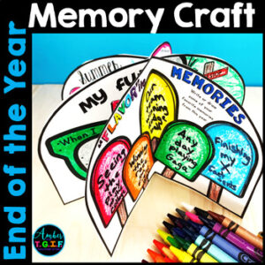 End of the Year Snapshot Craft Memory Book Activity for 2nd 3rd 4th & 5th Grade